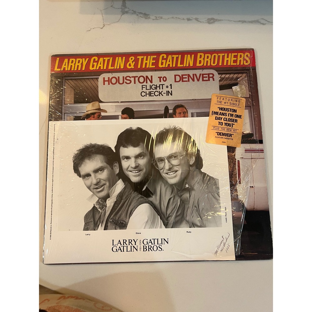 Larry Gatlin & The Gatlin Brothers Houston to Denver Vinyl LP Record 39291 1980s